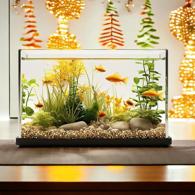 HappyFiller 0.81 LB Golden Nuggets Crushed Glass for Resin Art,Gold | Small Gravels Stones for Aquarium,Fish Tank Bottom Granule,Vase Filler Candle Holder Decor,Wedding Centerpieces Decoration