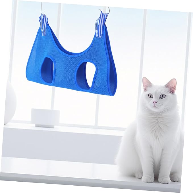 Milisten Pet Hammock for Cats Dogs Grooming Sling for Nail Trimming Space-Saving Wall Door Hanging Comfortable and Safe Design