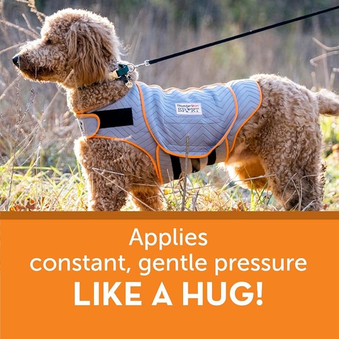 ThunderShirt for Dogs, Medium, Platinum Sport - Dog Anxiety Relief Calming Vest