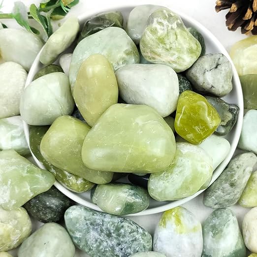 40lbs Jade River Rocks for Landscaping, Pebbles for Indoor Plants | 2-3 Inch Outdoor Decorative Stones Vase Filler Fish Tank Aquariums Landscaping Garden Outdoor and Indoor DIY