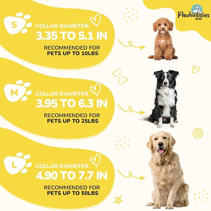 Yellow Dog Collar and Leash Set for Medium Size Dog, Breathable, Anti-Odor & Soft, Comfortable for Sensitive Skin Puppies, 90% Bamboo Rayon, Adjustable Quick-Release Buckle Pet Collar