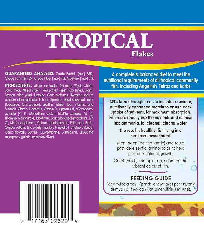 API Aquarium Water Treatment & Trop. Fish Food: Stress Coat 16 oz, Stress Zyme 16 oz, Tropical Flakes 1.1 oz