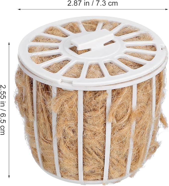 Abaodam Bird Nesting Material Cotton and Jute Bedding with Basket Soft and Breathable Nesting Supplies for Parakeets Finches Canaries Small Birds Garden Decoration