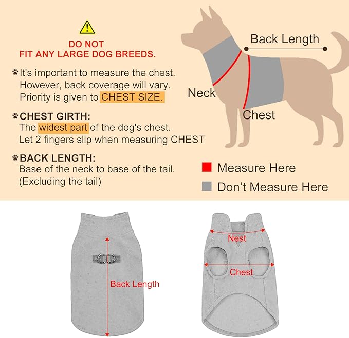 BEAUTYZOO Dog Fleece Vest Sweater Winter Jacket for Small and Medium Large Dogs with D-Ring Leash Cold Weather Coat Hoodie for XS S M Dogs Boy or Girls, Purple XL