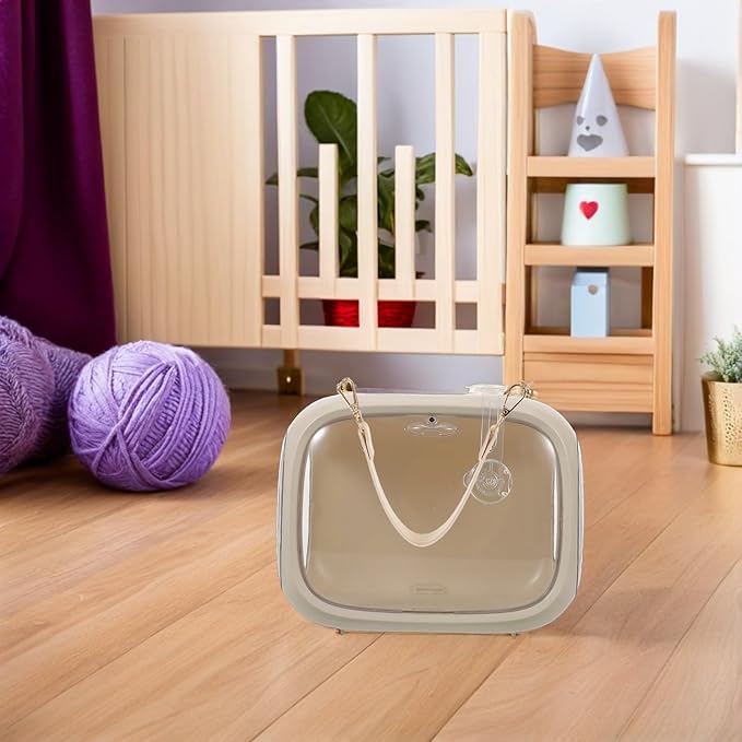 Toyvian Parrot Travel Cage Portable Bird Carrier Bag with Breathable Mesh Small Bird Carrying Cage for Parakeets and Cockatiels Outdoor Use