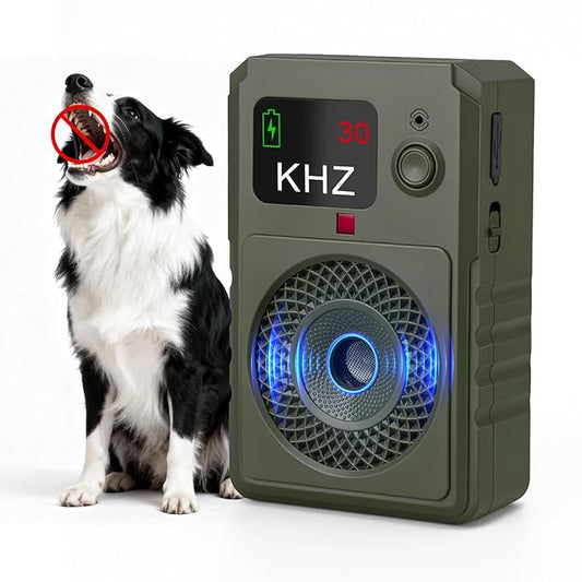 Dog Bark Deterrent Devices 2026 New Updated Anti Barking Device for Dogs Automatic Ultrasonic Bark Box with LED Screen, 50ft Range Wall-Mountable, Rechargeable Dog Silencer for Indoor Outdoor