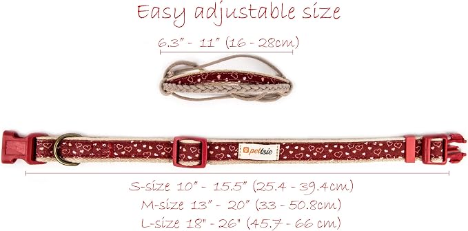 Pettsie Hemp Dog Bandana Collar & Matching Owner Friendship Bracelet | Soft & Durable Hemp, Removable Scarf, Matching Owner Friendship Bracelet, Gift-Ready Set