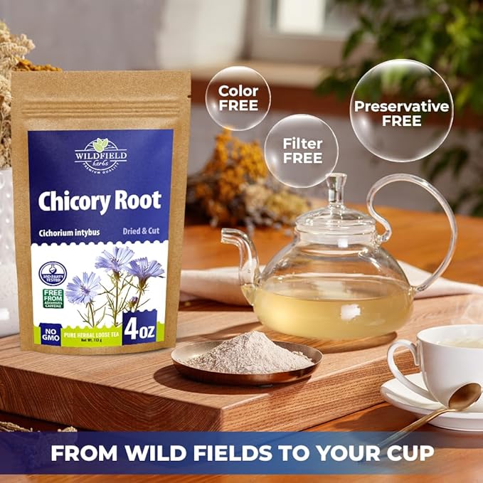4 oz. Tea Chicory Root Tea Herbal (Cichorium Intybus) - 113g Сhickory Root Herb Achicoria