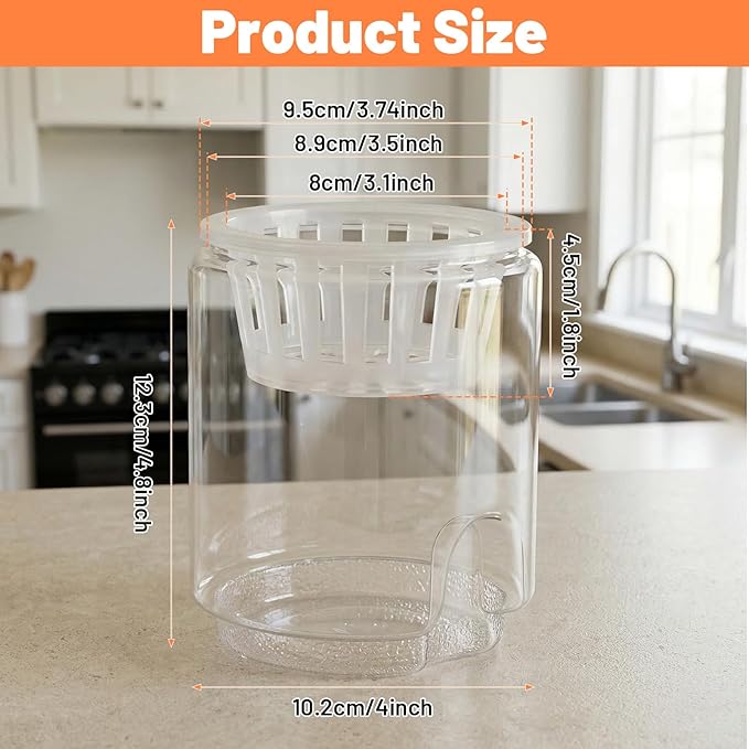 Mini Plastic Fish Bowl, 30 Oz Decorative Small Fishbowl with Hydroponic Basket, Unbreakable Aquarium Fish-Bowls for Party Decorations, Centerpiece Vases, Hydroponic Planter and Home Decorations