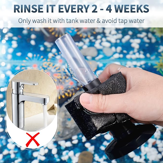 Pawfly Aquarium Bio Sponge Filter Quiet Betta Fry Shrimp and Small Fish Foam Filter for Fish Tank up to 30 Gallons