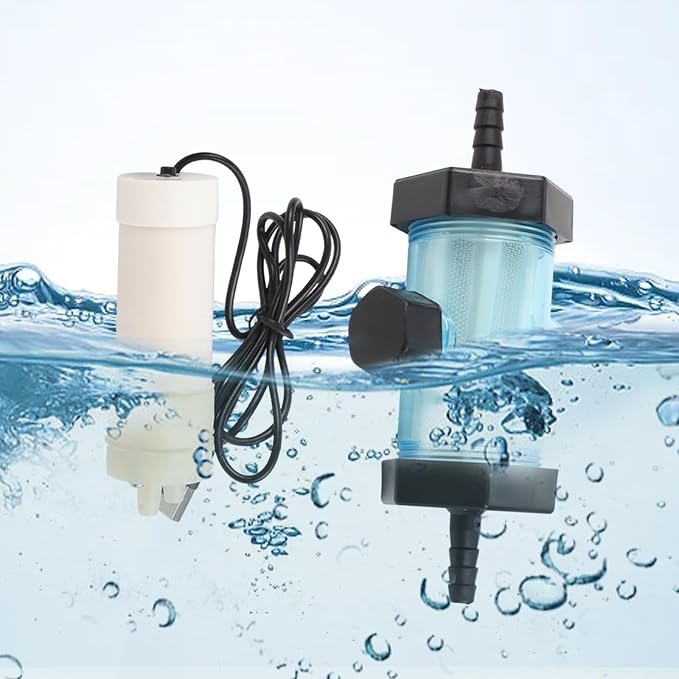 Electric Aquarium for gravel Cleaner USB Pump with Siphon Vacuum for Fish and Turtle Tanks, Freshwater or Seawater Use, Includes Filter, Suction Head and Silicone Tube(5 Meter)