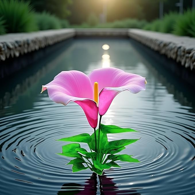 2Pcs Flower Aquarium Decoration Artificial Aquatic Plant Waterweed Craft Silk Plastic Plants ,Artificial Fish Tank Decorations,Used for Household and Office Simulation Hydroponic ,Aquarium Plants