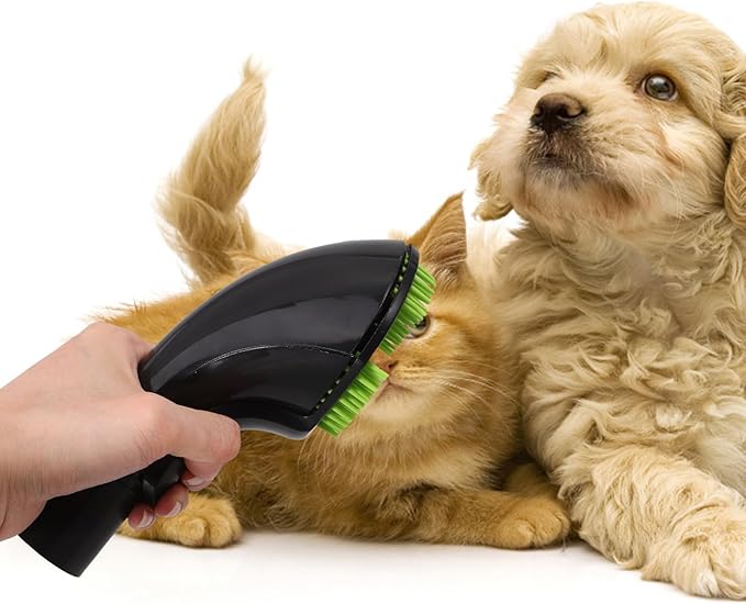 Powerful Pet Grooming Brush Attachment with Vacuum Nozzle for Efficient Hair Cleaning and Massage Use Dog Hair Remover Tool Suitable for Pets of All and Skill Levels