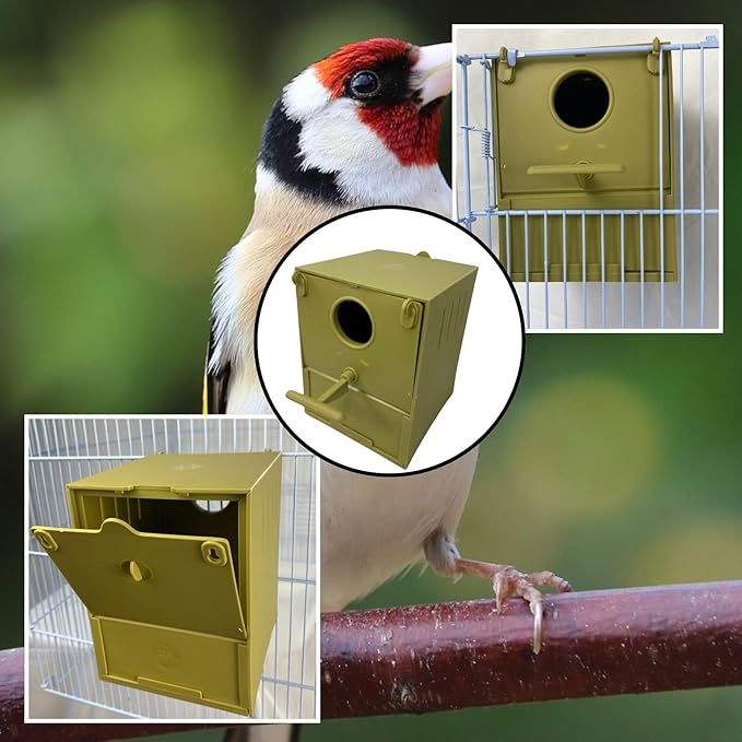 2GR Pearl Nest for Small and Exotic Canaries & Parrot Chicks – Comfortable and Durable Bird Shelter for Safe Nesting and Breeding – Sturdy Design, Easy to Install