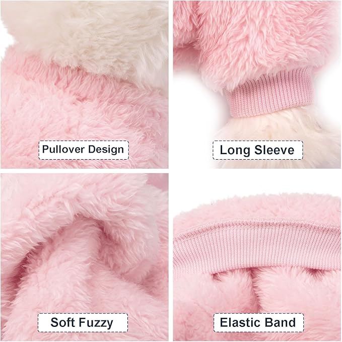 Dog Sweater, 3 Pack Dog Sweaters for Small Dogs, Dog Clothes for Small Dogs Girl Boy, Ultra Soft and Warm Puppy Sweatshirt Pet Coat for Winter Christmas (S, Lt Pink+Lt Green+Lt Yellow)