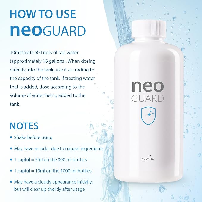 Aquario Neo Guard - Phosphate Remover & Algae Prevention Solution for Aquariums - Prevents Algae Growth, Removes Excess Phosphates, Maintains Clear Water - Water Conditioner for Aquarium Tank - 300ml