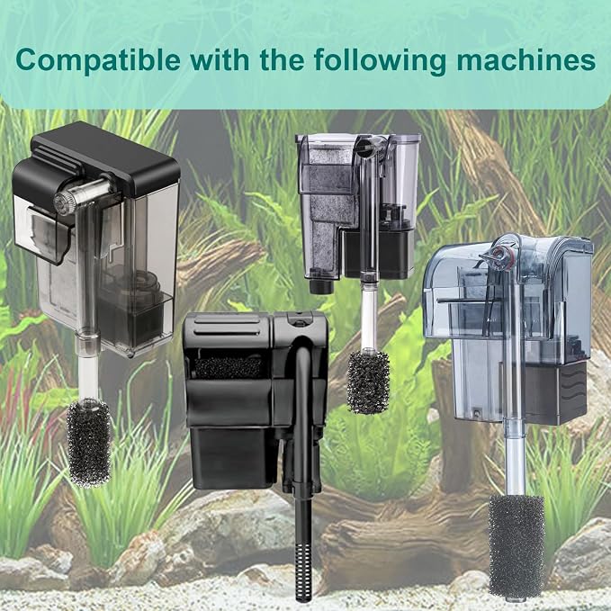 4-Set Pre-Filter Sponge Compatible with Fluval AC20/AC30/AC50 and Fluval C2/C3/C4 Power Filters, Replacement for Aquarium Filter Intake Strainer Sponge, Suitable for Freshwater & Saltwater Aquariums