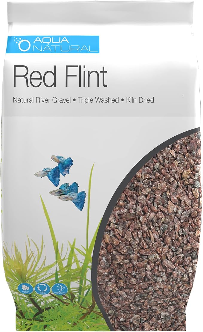 Aqua Natural Aquarium Substrate, Red Flint Gravel, 20lb | Aquascaping, Aquariums, Vivariums, Terrariums