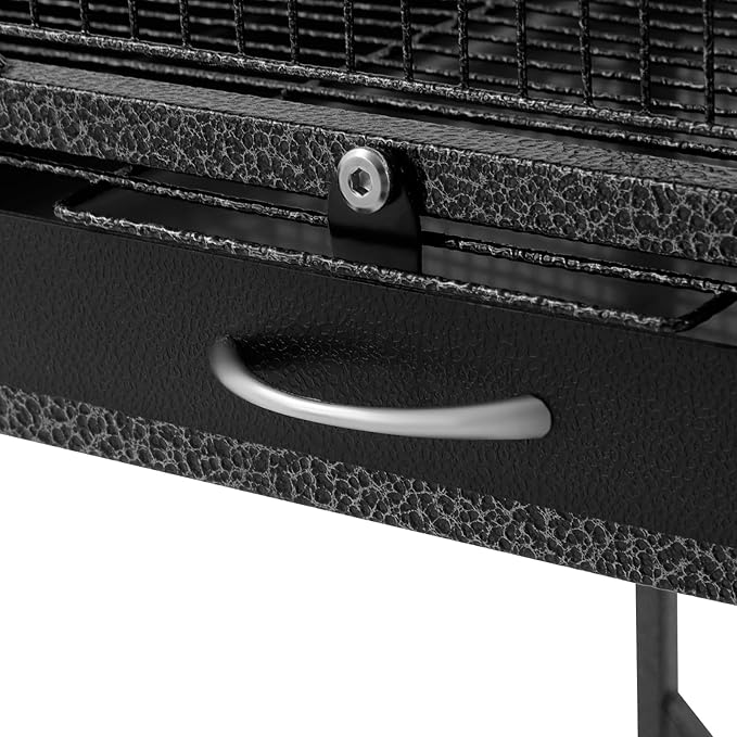 Birdcage Open Top 54 Inch Birdcages with Pull-Out Tray, Rolling Bird Cages with Wheels for Parakeets, Parrot, Cockatiel, Pigeon, Finch Cage(Black)