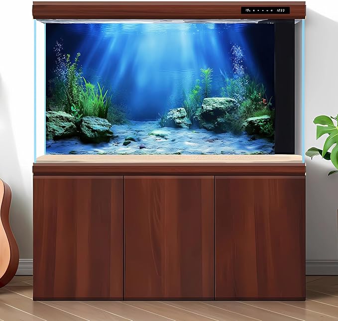 Underwater Scene Aquarium Background Under The Sea Coral Reefs Fish Tank Background Ocean Bottom Scene Sand Rocky Outcrops Terrarium Backgrounds Tropical Undersea Life View Tank Backgrounds 30x18in