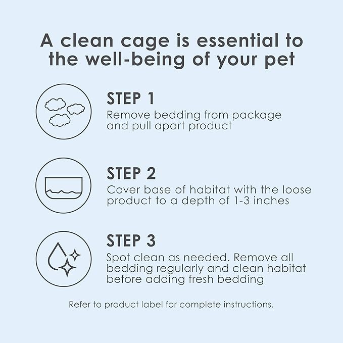 Kaytee Clean & Cozy White Paper Bedding, Made for Small Animals, 85 Liters