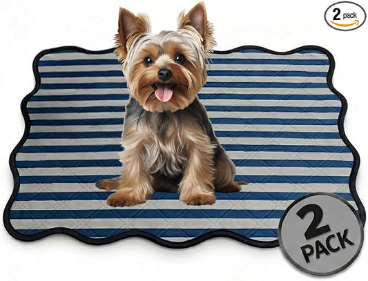 PUPIBOO Washable Pee Pads for Dogs and Cats - Super Absorbent Reusable Puppy Training Pads - 100% Waterproof, Leak-Proof & Non-Slip Whelping Pads for Pet Housebreaking