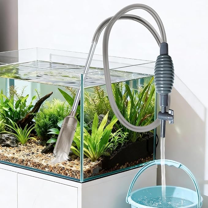 Aquarium Siphon Gravel Vacuum Water Change Sand Debris Fish Tank Tool (AS-778-1.7M)