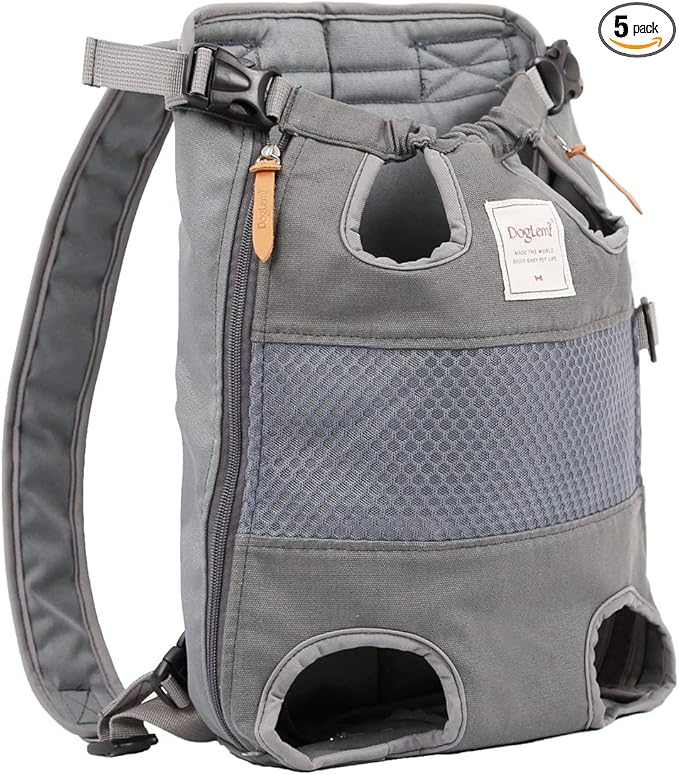 Dog Carrier Backpack - Legs Out Front - Facing Pet Carrier Backpack for Small Medium Large Dogs, Airline Approved Handsa - Canvas Mesh Free Cat Travel Bag