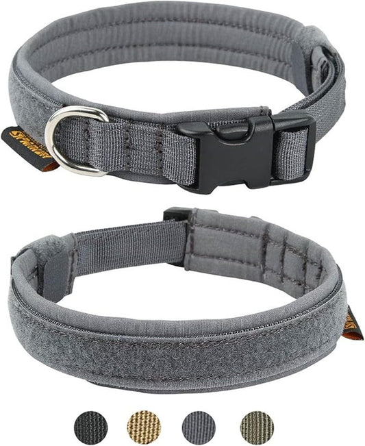 EXCELLENT ELITE SPANKER Nylon Puppy Dog Collar Adjustable Soft Padded Collar Heavy Duty Quick-Release Buckle Lightweight No-Choke for Small Medium Dogs