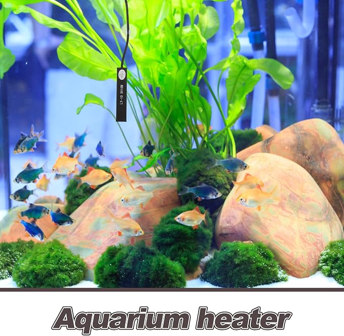 Homoyoyo Mini Aquarium Heater with Precise Temperature Regulation 10w Abs Compact Submersible Heater and Energy Efficient Design for 2-5l for Small Betta Fish Tanks and Aquatic Turtles