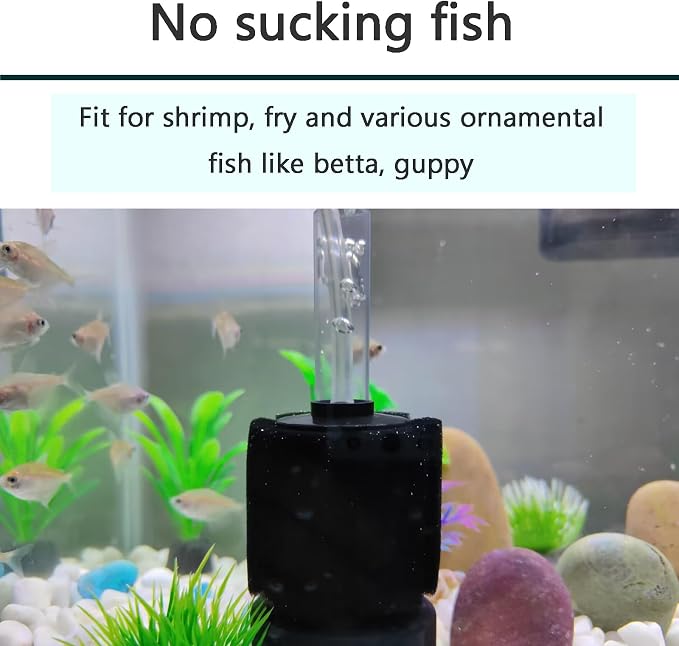 AQUANEAT 9 Pack Aquarium Bio Sponge Filter Breeding Fry Betta Shrimp Nano Fish Tank (Small up to 10Gal)