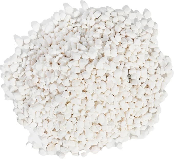 36 LBS Natural Gravel for Fish Tank, StoneCreek Betta Fish Aquarium Gravel, Vase Filler, River Rocks, Fish Tank Decorations, Perfect for Aquarium Decor, Fish Tank, Indoor Plant, White