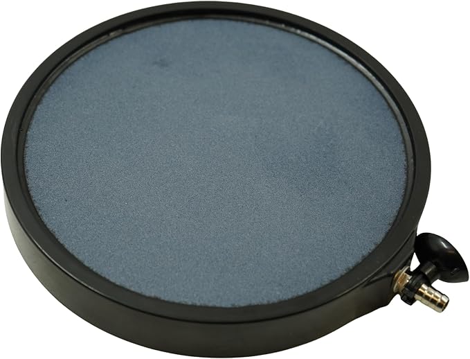 8 Inch Pond Aeration Micro Bubble Stone Diffuser Disc | High oxygen transfer for healthy fish, promotes beneficial bacteria, reduces sludge and toxic gases, keeps winter ice open