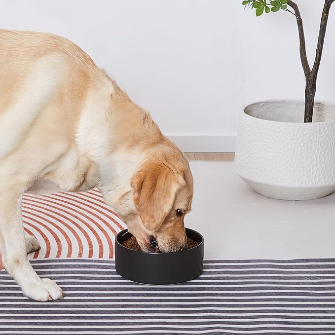 YINGFAN Dog Bowls Heavy Duty Ceramic Dog Bowls Non-Slip Ceramic Basic Bowl for Dogs (28 oz)
