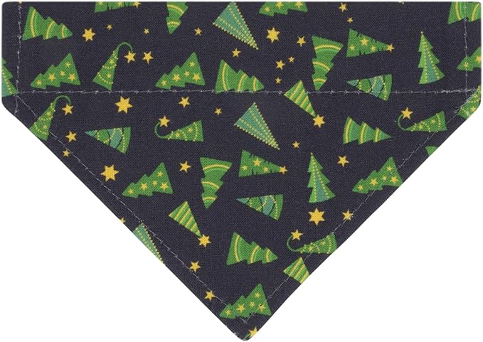 Ultra Joys Cat Collar with Bells - Breakaway for Cats, Boy & Girl Cat Collars Kitten Collar with Bell - Break Away Collar for Cats - Breakaway Cat Collar with Bandana Christmas Tree Large