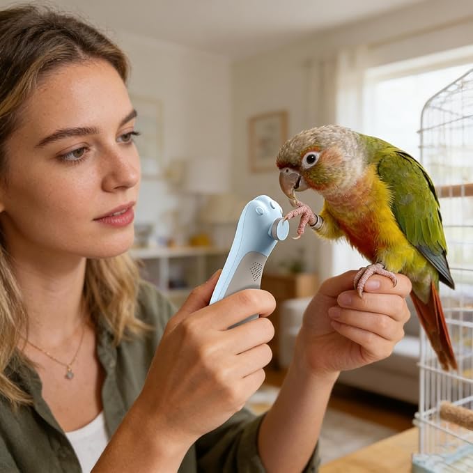Bird Electric Nail Trimmer - Quiet Animals Toenail Shaver, Electric Bird Nail Grinder | Beak Shaping Device, Avian Claw Care Tool, Low Noise Grooming Accessory for Budgerigar, Parakeets, Conure,