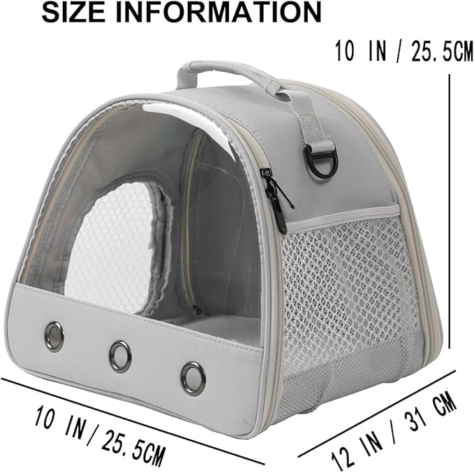 Pet Travel Carrier with Absorbent Pad Set, Pee Pad with Leak-Proof Quick-Dry Design for Bearded Dragon,Portable Guinea Pig Bag for Sugar Glider,Hedgehog,Rat,Bunny,Rat,Outdoor Used
