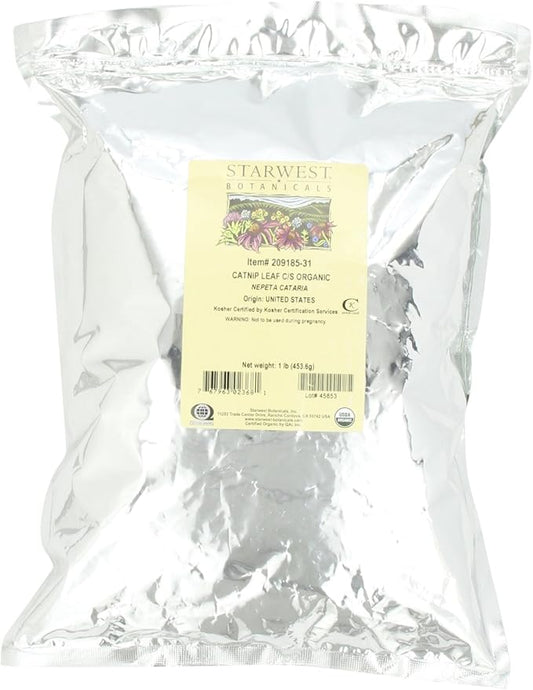 Starwest Botanicals Organic Catnip Leaf & Flower, 1-pound Bag