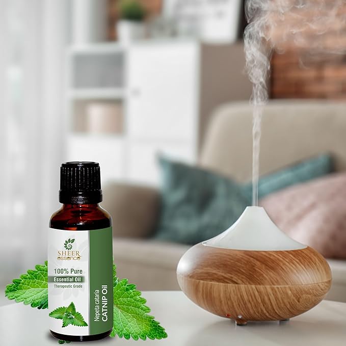 Essential Oils 4oz - 100% Pure and Natural - Therapeutic Grade Oil - Huge 4 Fluid Ounces Bottle with Premium Glass Dropper (Catnip Oil)