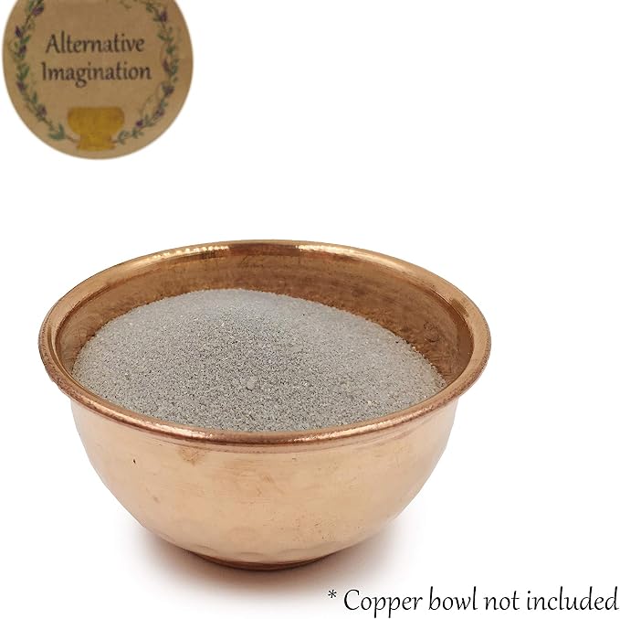 Alternative Imagination Grey Fine Colored Sand for Ritual Use, Zen Gardens, Incense Burners, Smudging Bowls, Unity Ceremonies, Mandalas, Spiritual Practices, Arts & Crafts (1 Pound)