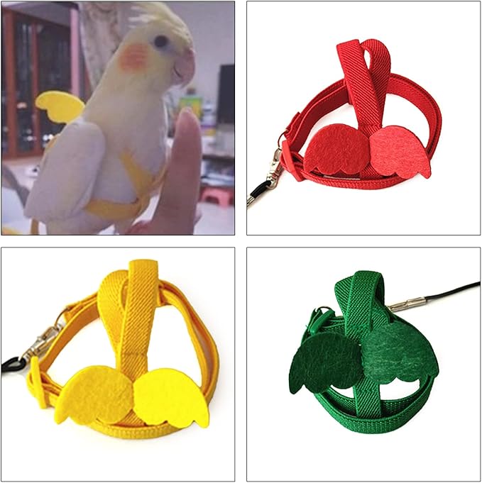 Bird Harness Leash Parrot Flight Training Vest Parrot Costume Clothes Lovebirds Cockatiel Conures Flying Clothing