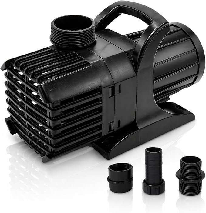 HALF OFF PONDS Submersible Water Pump, 3,000 GPH Pond Pump with 100FT Power Cord and 19FT Max Head, 192W Ultra Quiet Energy Efficient Pump for Koi Pond, Fountain, Waterfall, Water Garden, Skimmer