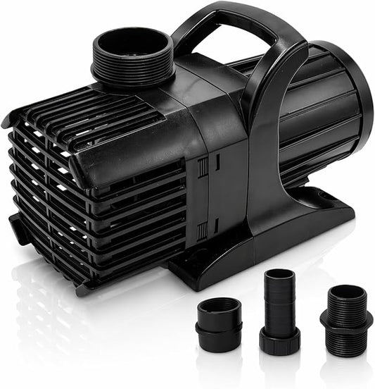 HALF OFF PONDS Submersible Water Pump, 3,000 GPH Pond Pump with 100FT Power Cord and 19FT Max Head, 192W Ultra Quiet Energy Efficient Pump for Koi Pond, Fountain, Waterfall, Water Garden, Skimmer
