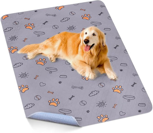 Washable Pee Pads for Dogs, Extra Large 60"x48" Super Absorbent Reusable Training Dog Pads, 100% Waterproof Non-Slip Dog Pee Pads Whelping Pads Dog Playpen Pads Extra Dog Pads Large Dog Mat Giant Pads