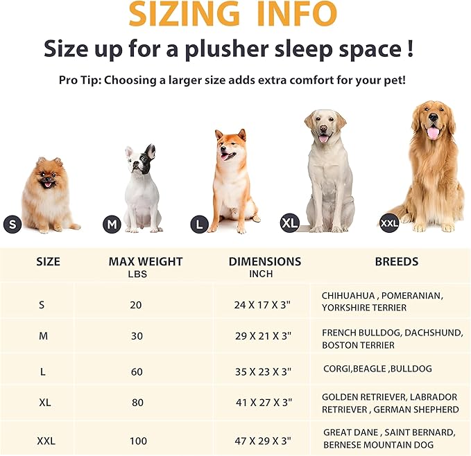 Dog Crate Pad for X Large Dog - 41x27 Memory Foam Dog Bed, Washable & Anti-Slip Dog Bed Mat, Ultra Soft Kennel Pad for Dogs Cozy Sleeping Mat, Khaki