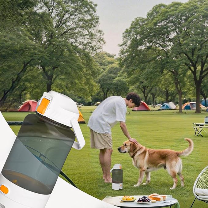 52oz Portable Dog Water Bottle, Dog Travel Water Bottle for Camping Hiking Outdoor Walking (White)