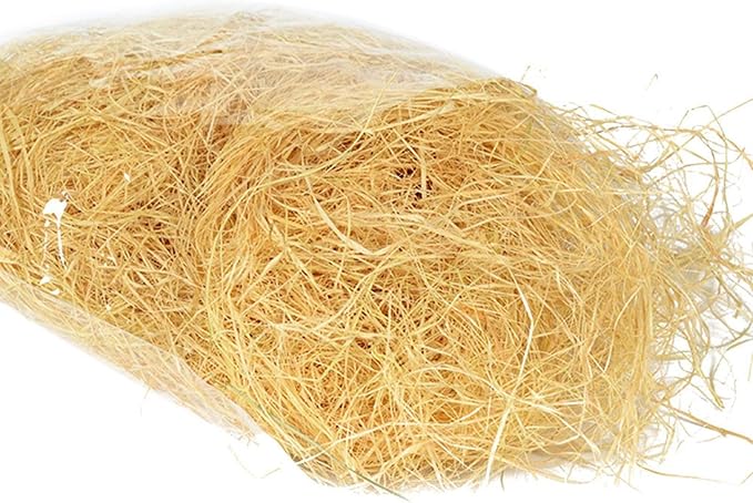 Nesting Material Raffia Grass Canary Finch Box Fillers Safe Decoration Small Bird Pet House Multipurpose Soft Reusable sy Apply Gift Packing Practical(AS Photo)