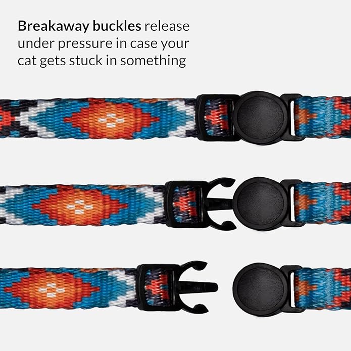 CollarDirect Cat Collar Breakaway with Removable Bell Set of 2 PCS