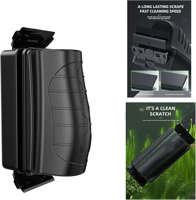 Magnetic Aquarium Brush Fish Tanks Glass Algae Scrapers Glass Cleaner Scrubber Magnetic Brush Scrubber