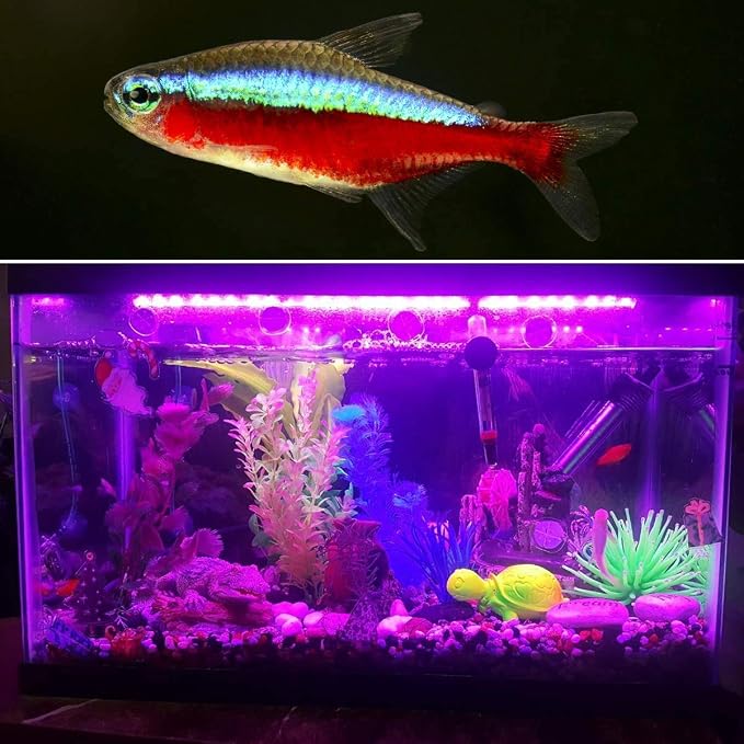 GreenSun LED Aquarium Light, Fish Tank Light with Remote Control, IP68 Submersible Waterproof Strip Bar Light,RGB Color Changing, 3.8 Watts 11inch/28cm